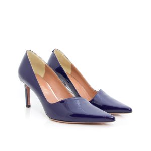 Oxitaly Stefy 02 Indigo Navy Patent Heels
