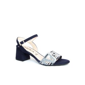 Gadea by Lodi Marie Navy Low Heel Sandal