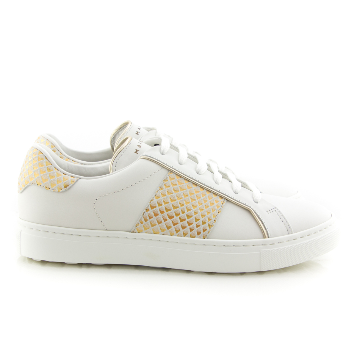 Maimai Slide White Irid Gold Sneaker