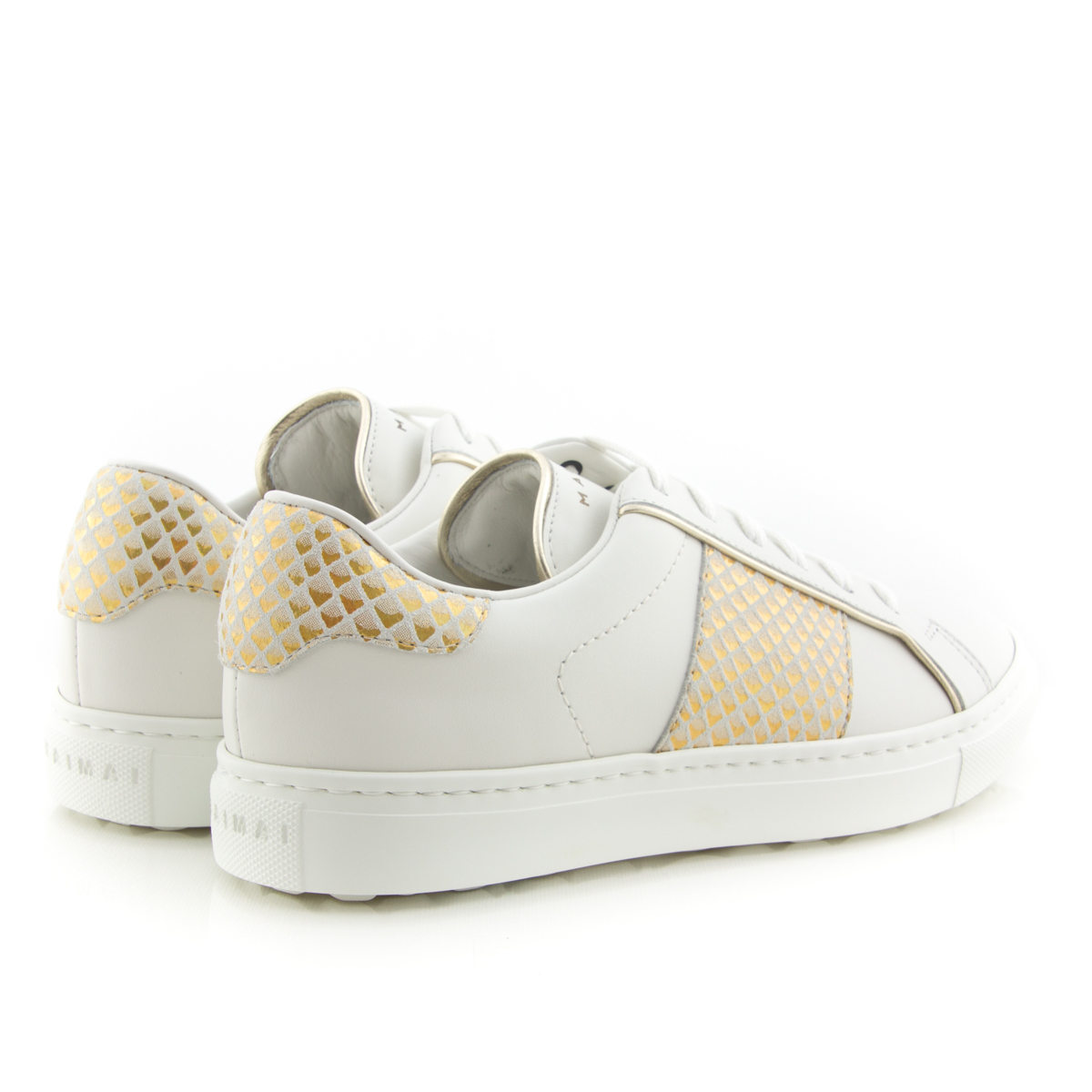 Maimai Slide White Irid Gold Sneaker