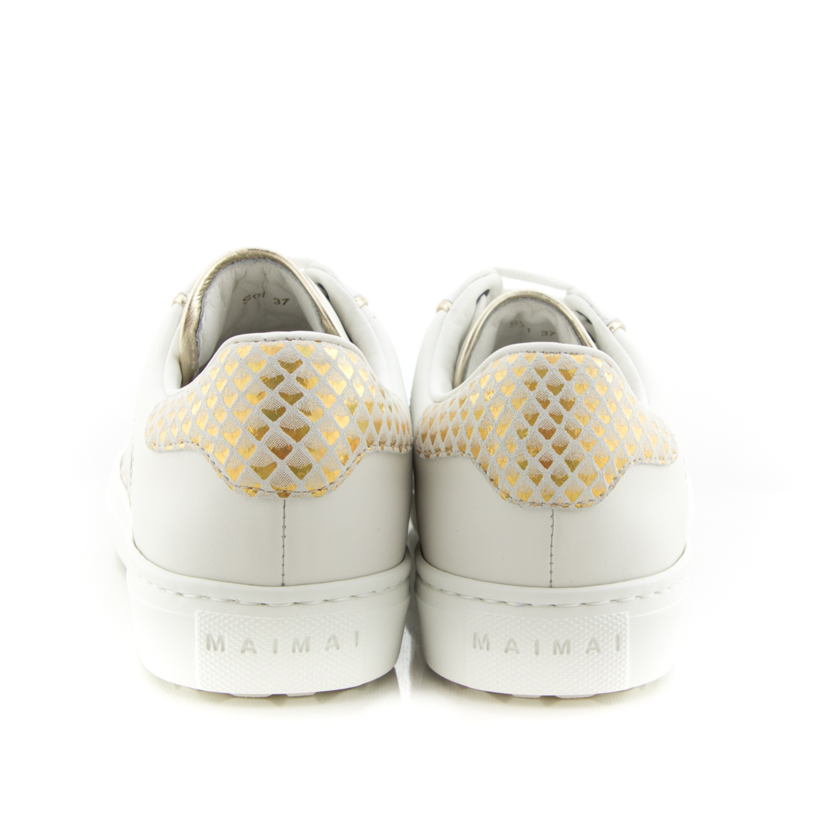 Maimai Slide White Irid Gold Sneaker
