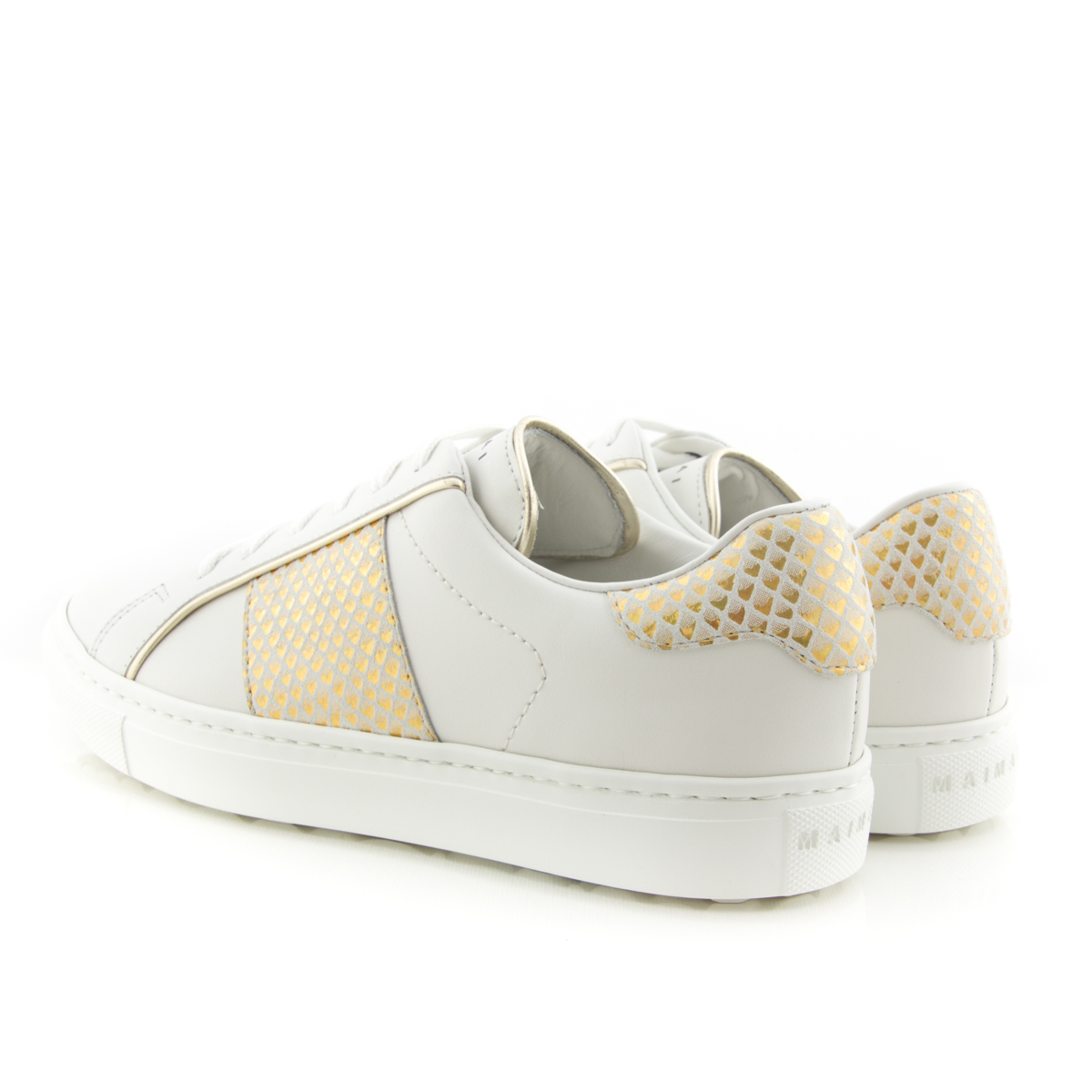 Maimai Slide White Irid Gold Sneaker