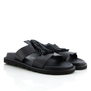 Donna Carolina Grace Nero Sandal