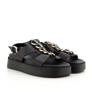 Donna Carolina Thea Nero Sandal