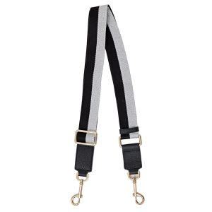 Saben Feature Bag Strap Black + Glacier Stripe