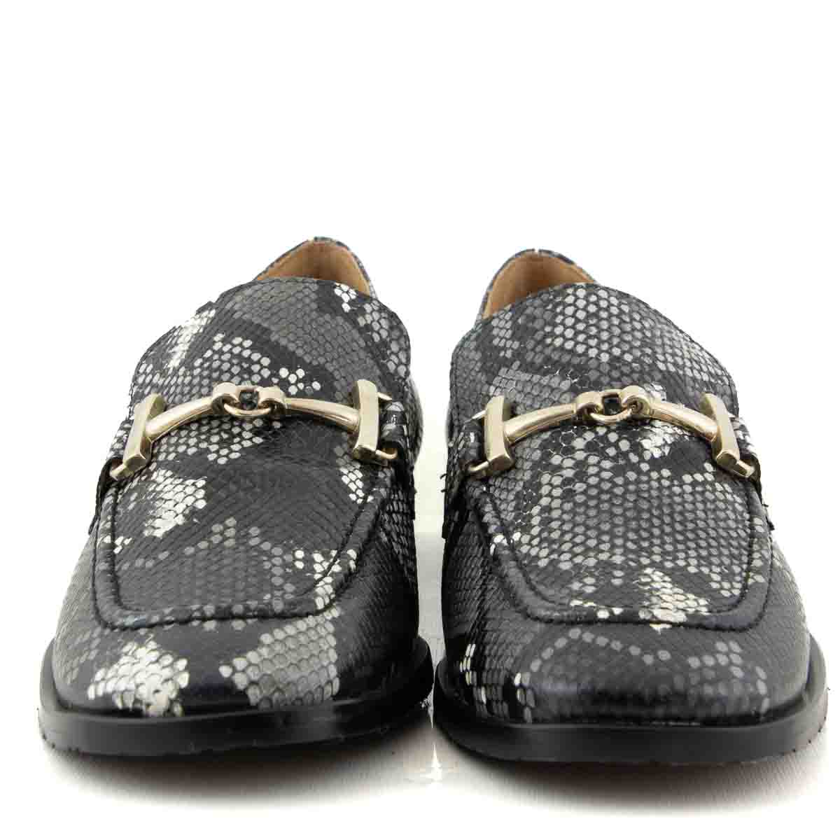 Lodi Adele Snake Print Loafer