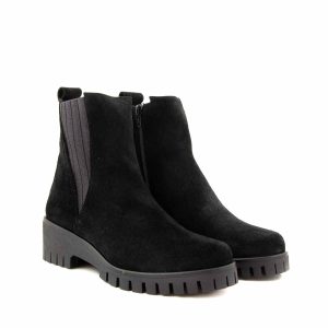 Donna Carolina Valda Nero Suede Boots