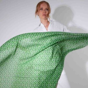 Officine 904 Foulard Monte Oliveto Scarf Green