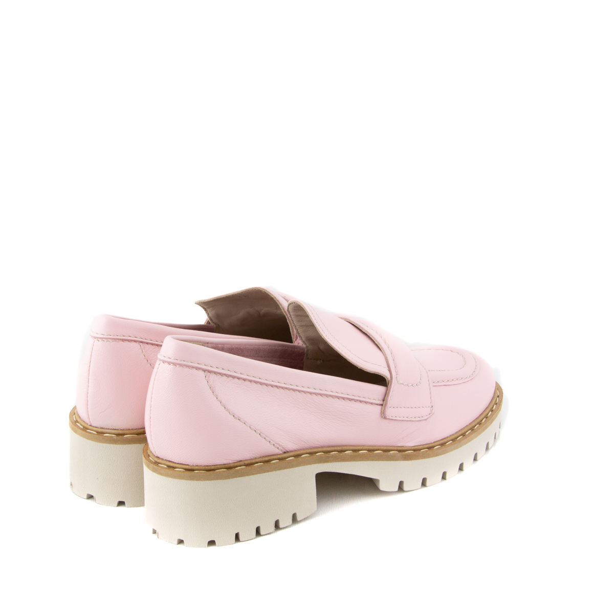 Donna Carolina Olivia Nappa Pink Loafer