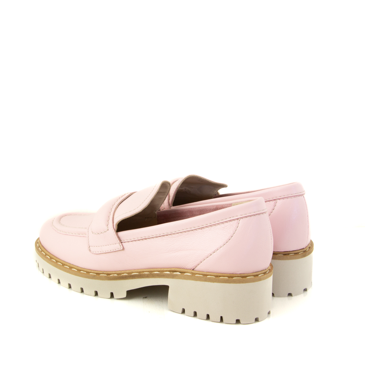 Donna Carolina Olivia Nappa Pink Loafer