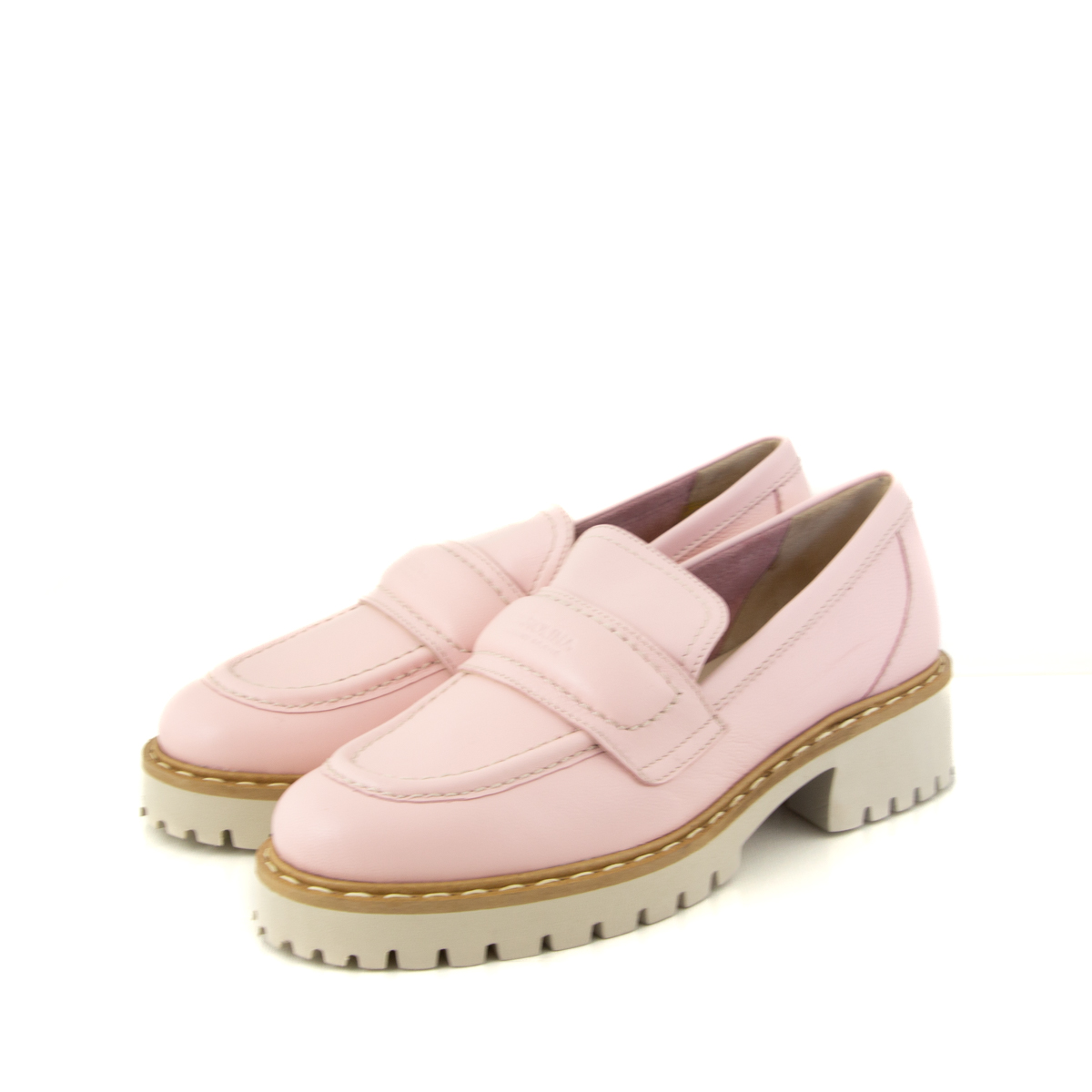 Donna Carolina Olivia Nappa Pink Loafer