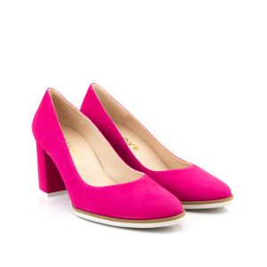 Lodi Lulu Fuchsia Suede Heel