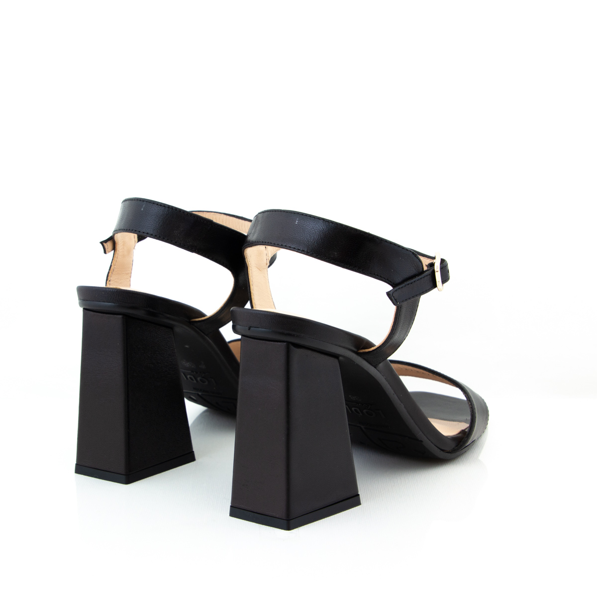 Lodi Gracie Black Leather Heel