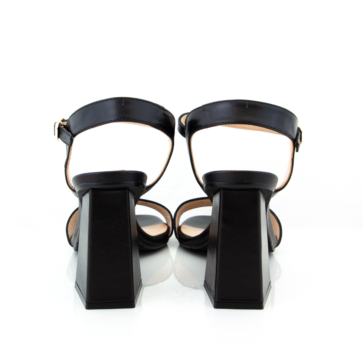 Lodi Gracie Black Leather Heel