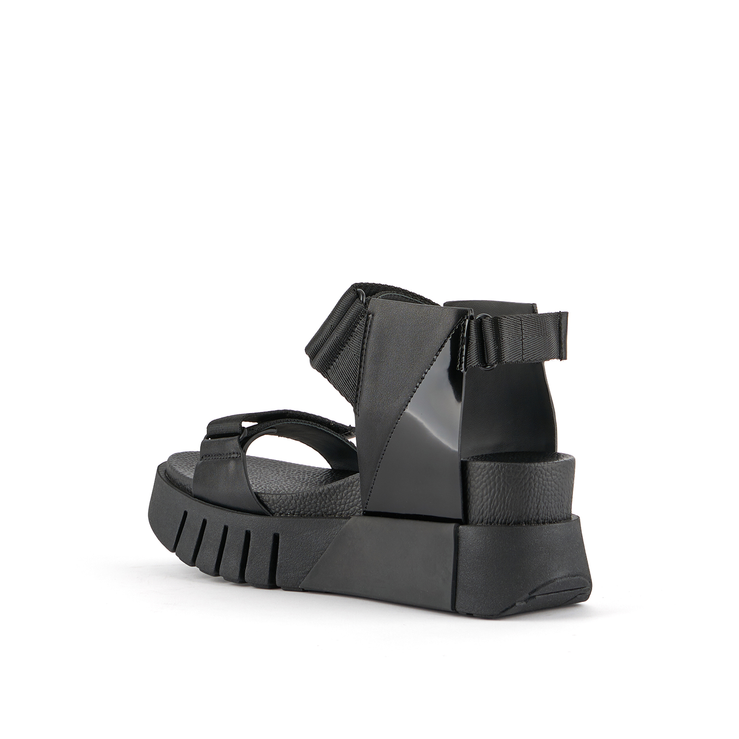 United Nude Delta Run Black Sandal