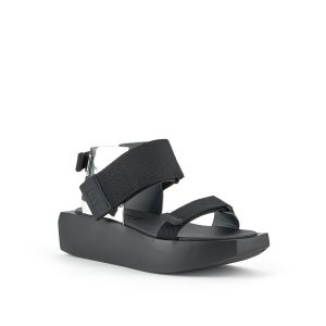United Nude Wa Lo Black Mirror Silver Sandal