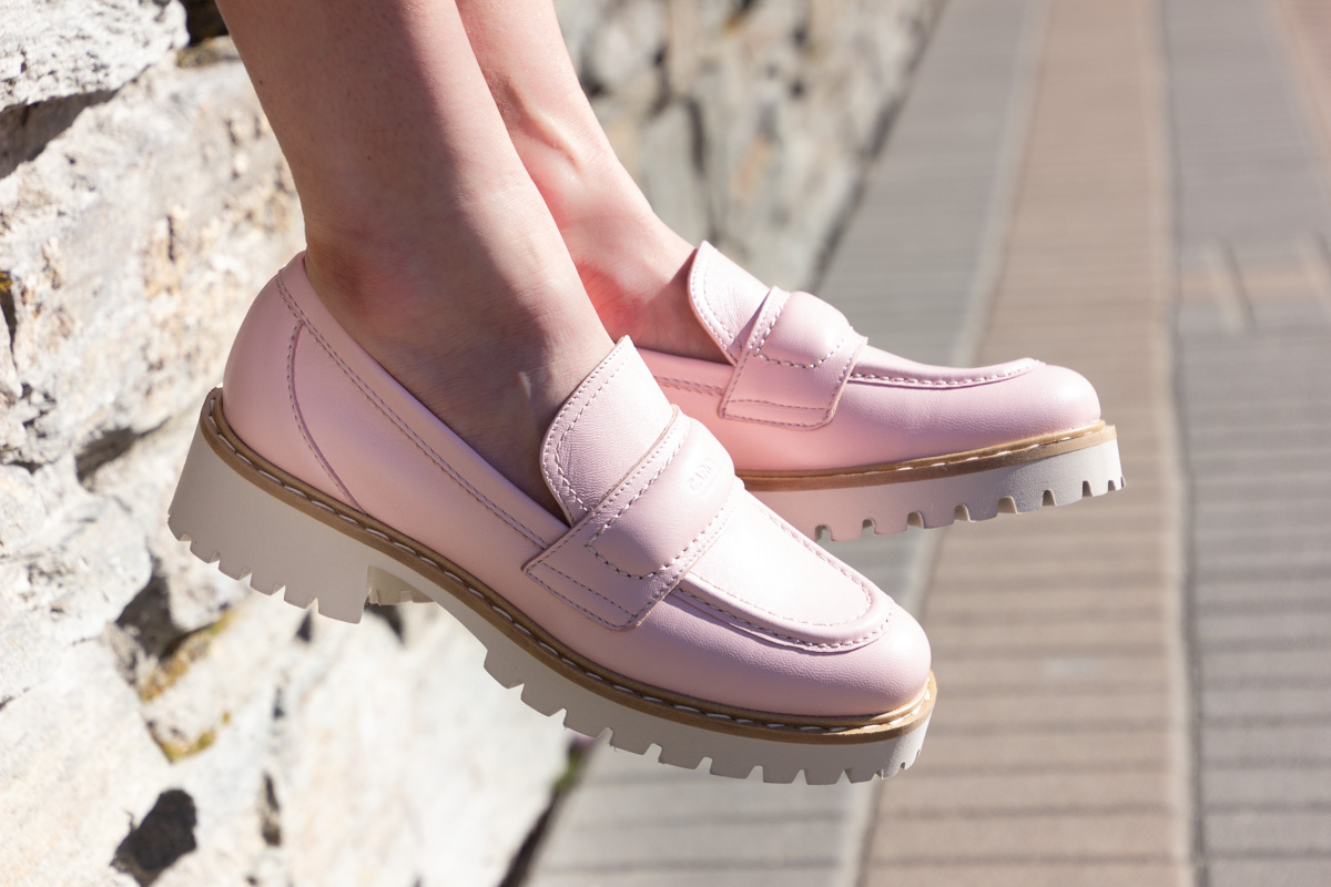 Donna Carolina Olivia Pink Loafer
