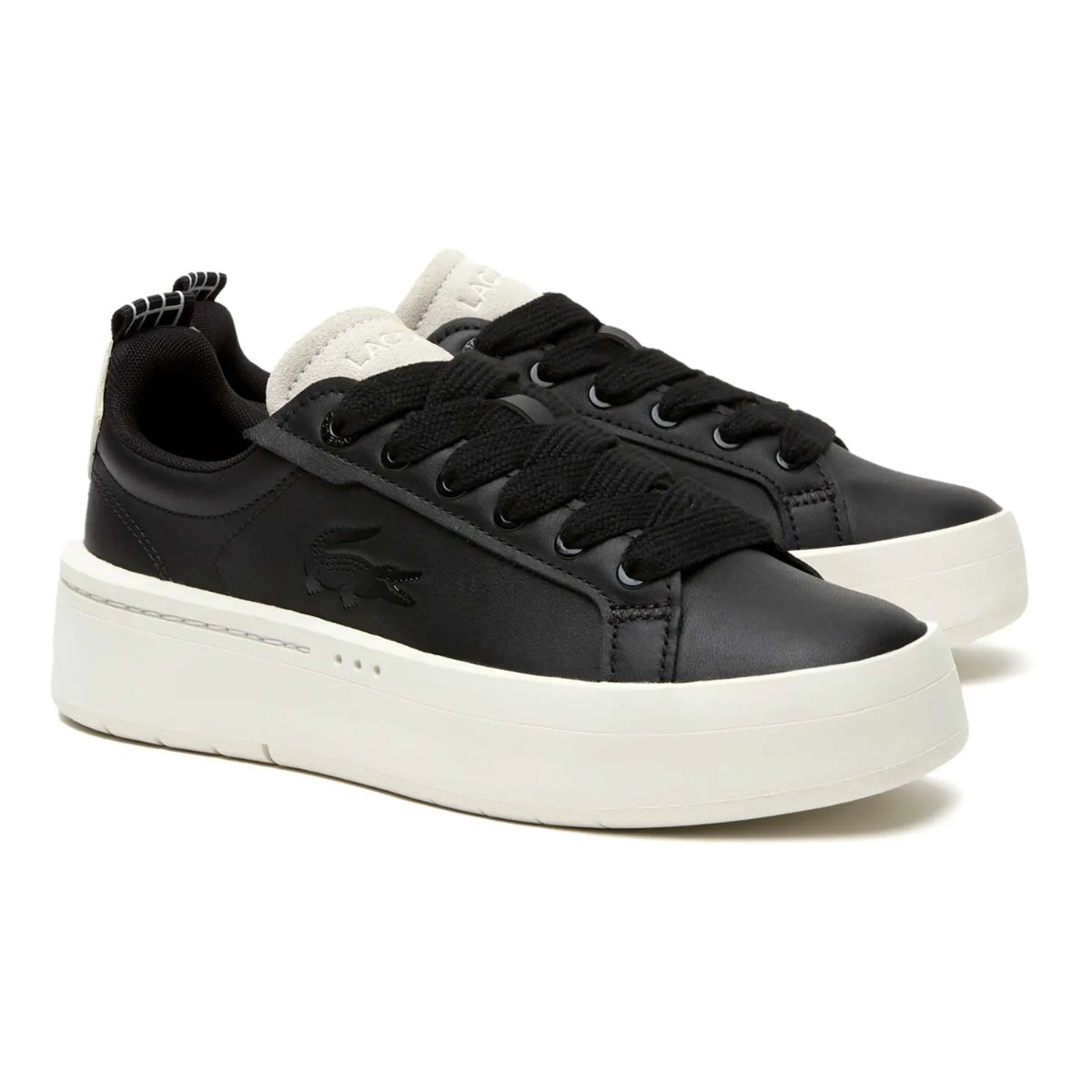 Lacoste Carnaby Platform Black Off White Last Pair UK3 Issimo