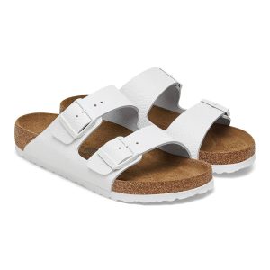 Birkenstock Arizona White White Buckle Smooth Leather Regular