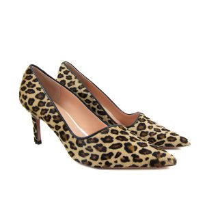 Oxitaly Stefy 02 Pony Leopard Cognac Heels