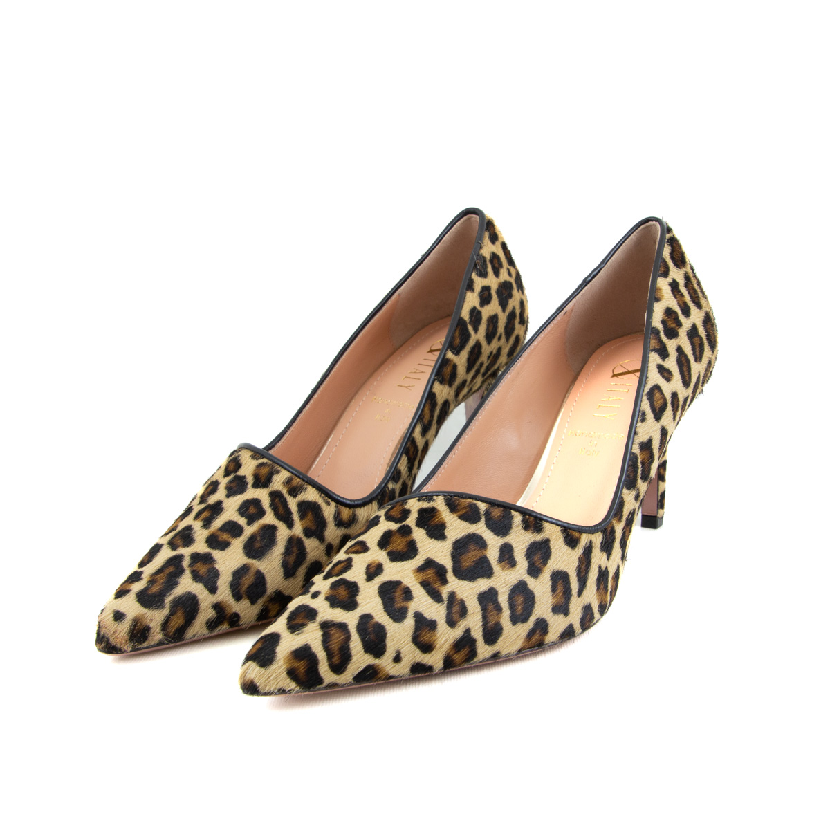 Oxitaly Stefy 02 Pony Leopard Cognac Heels