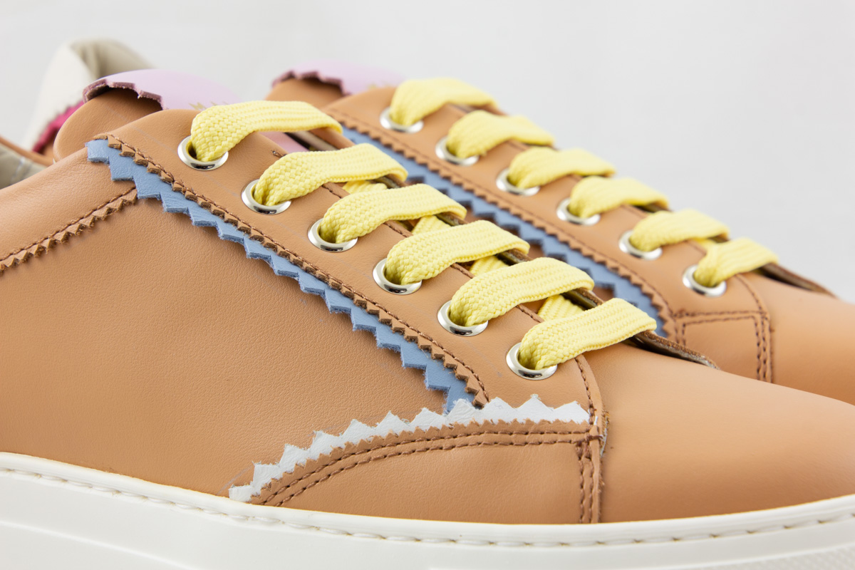 Maimai Jaggy Saddle Multicolor Sneaker Shoe