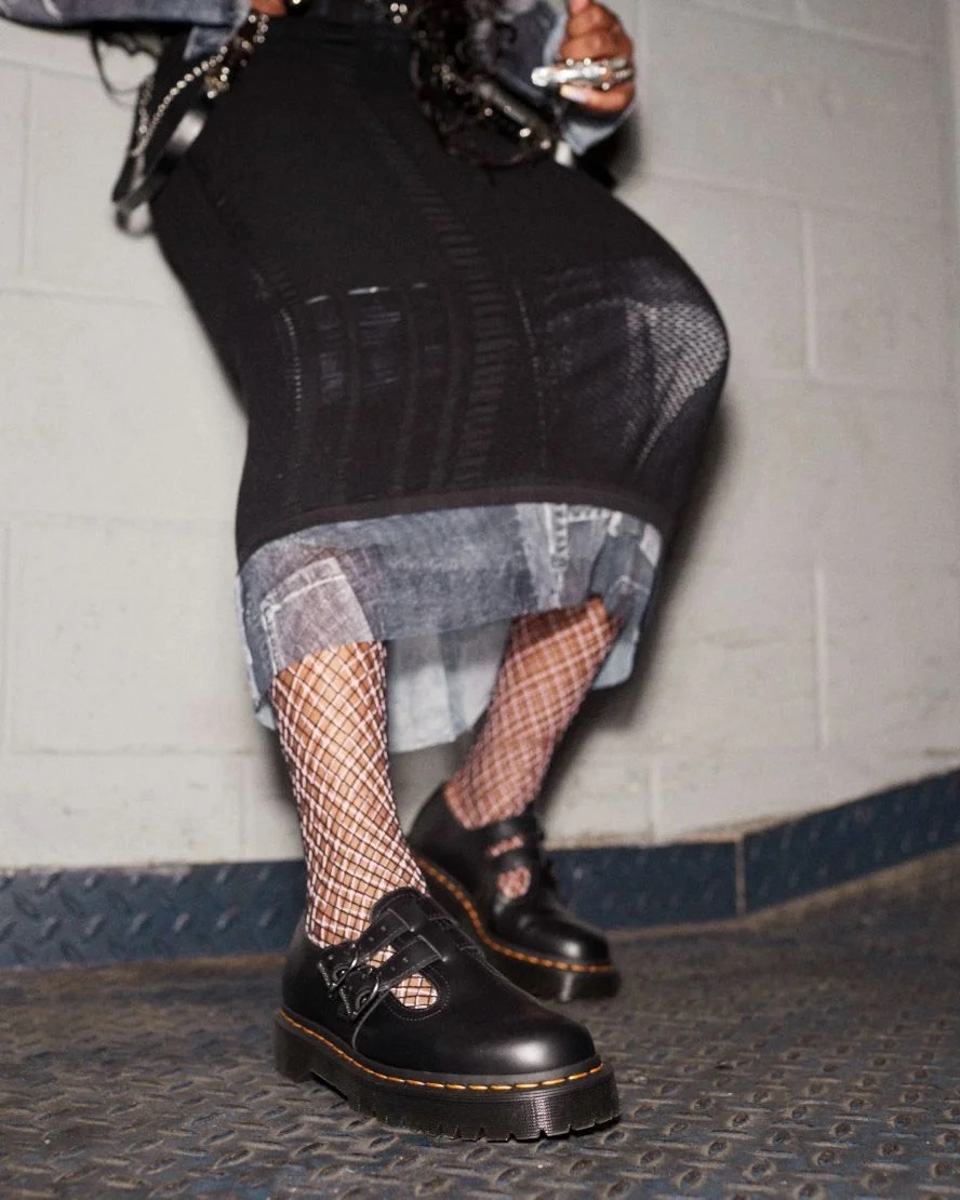 Dr Martens 8065 Bex Mary Jane Shoe Black Smooth Shoe