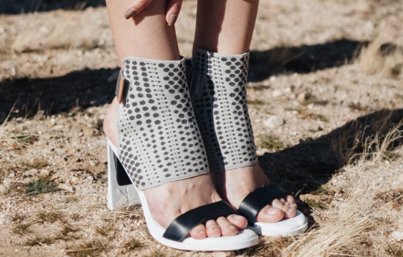 United Nude Zink Fab Hi II Neutrals Heels