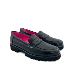 Donna Carolina Gwenda Loafer Nero Nappa