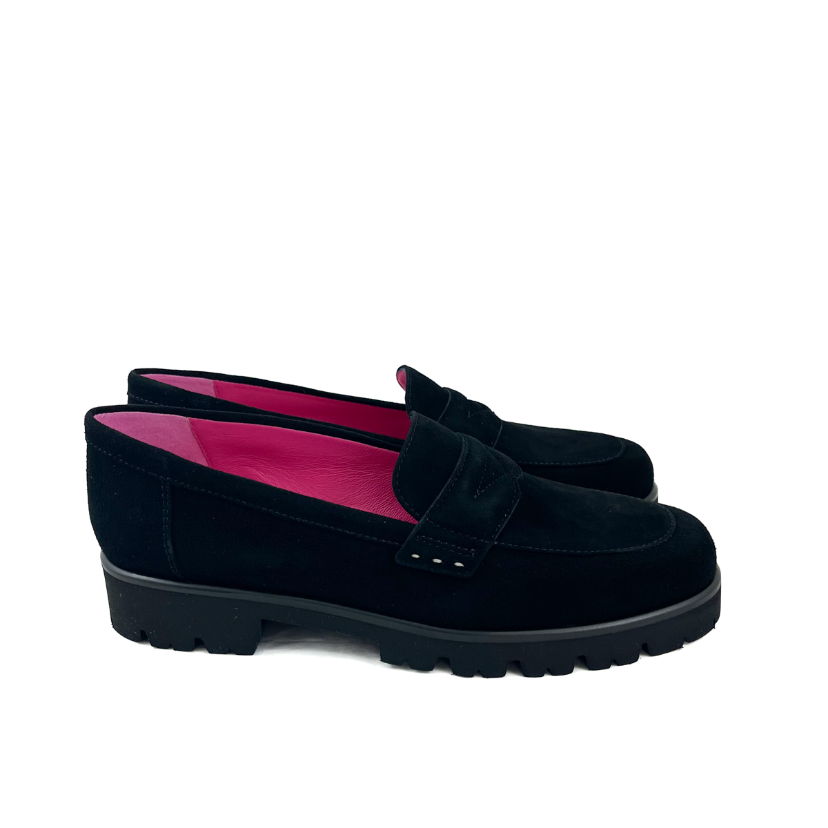 Donna Carolina Gwenda Loafer Nero Suede