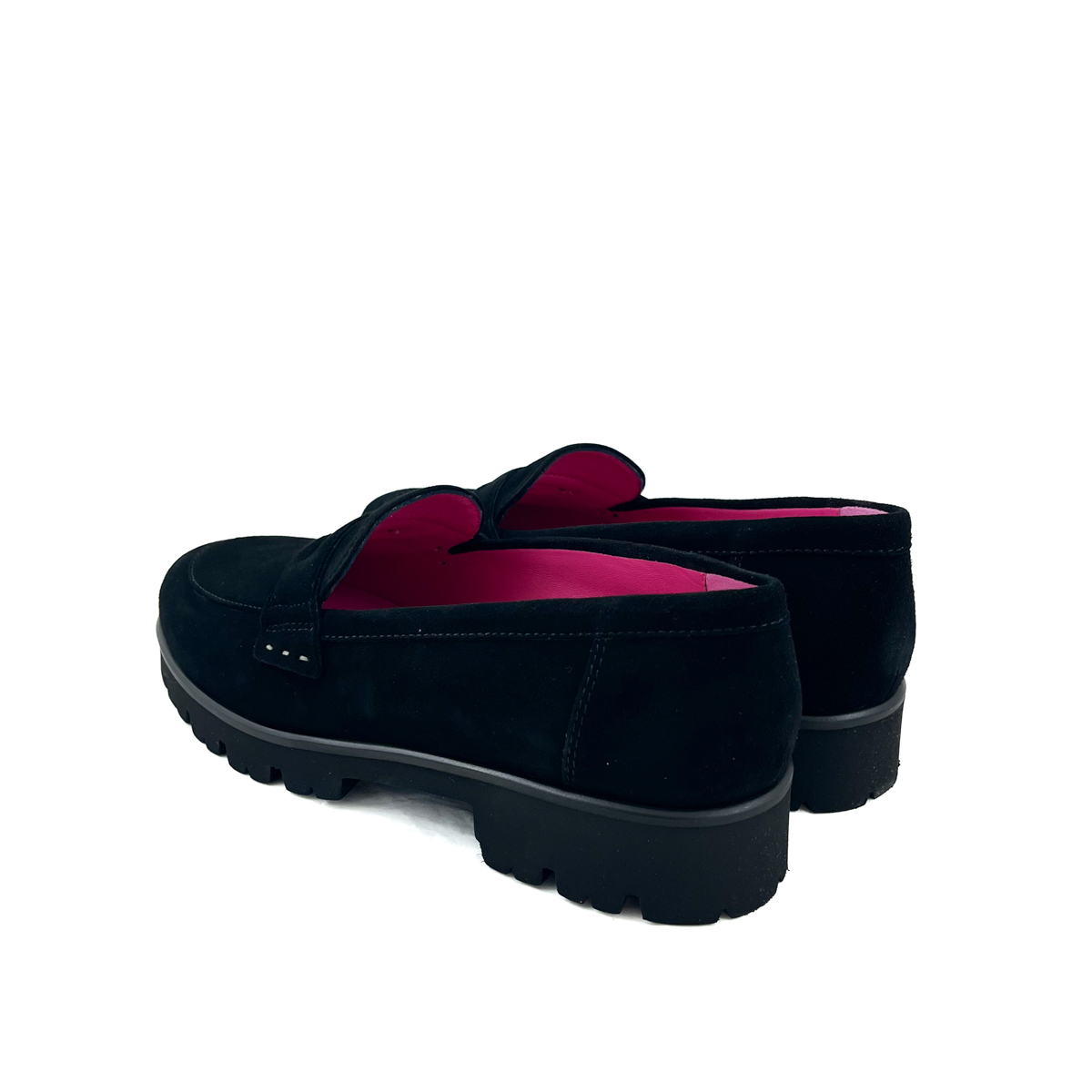 Donna Carolina Gwenda Loafer Nero Suede