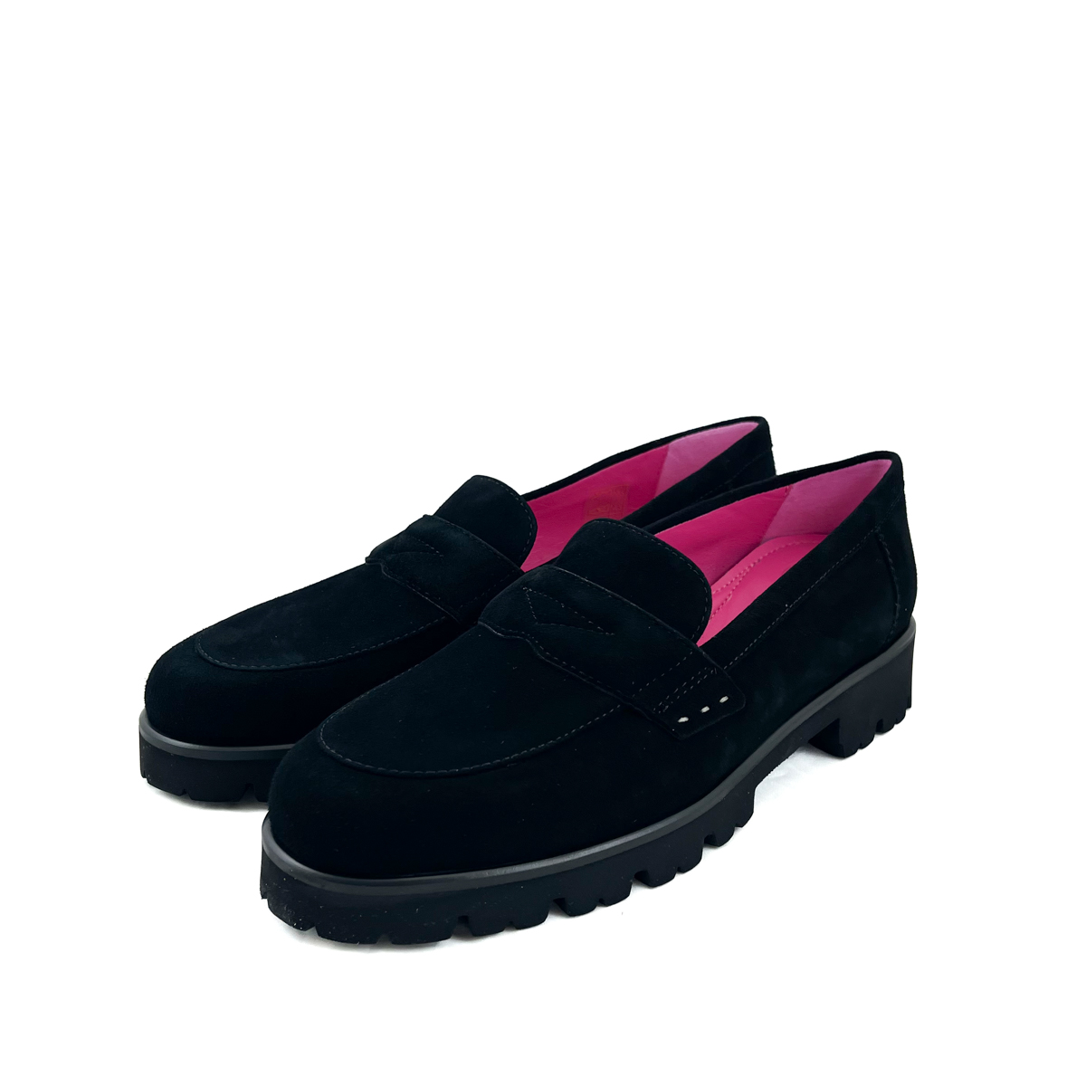 Donna Carolina Gwenda Loafer Nero Suede