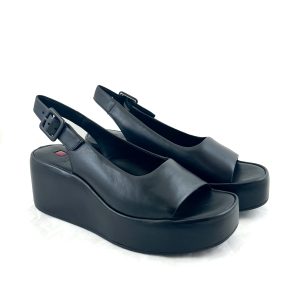 Hogl Linz Black Wedge Sandal