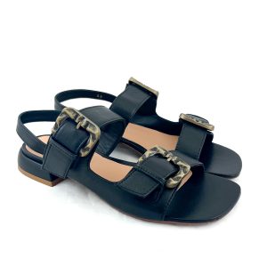 Donna Carolina Eva Nero Sandals