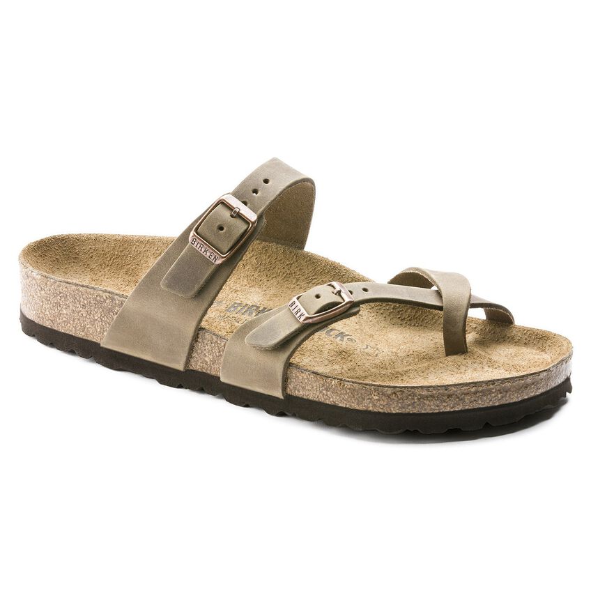 Birkenstock Mayari Sandal Tobacco Brown Oiled Leather Regular