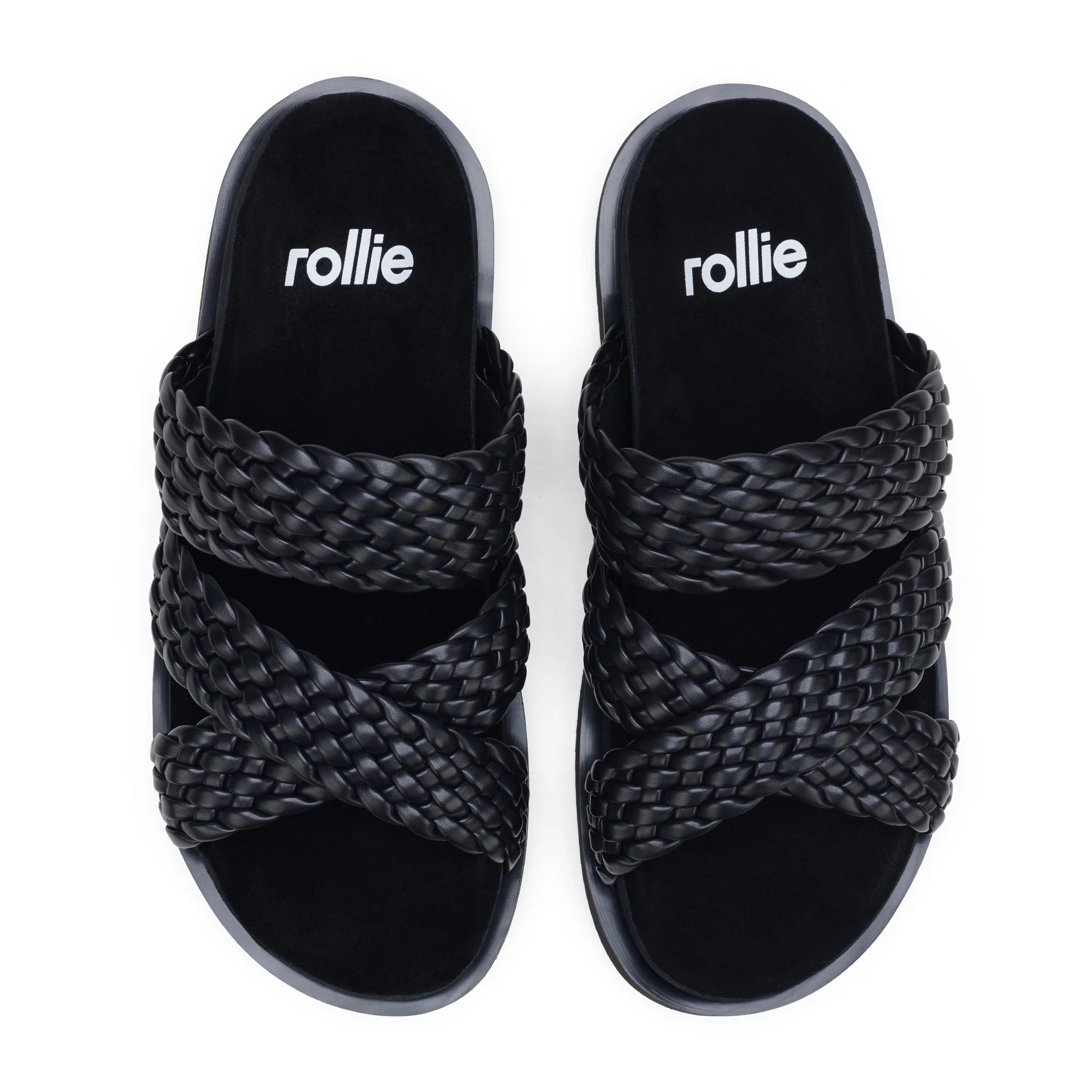 Rollie Rhodes Slide Black Weave