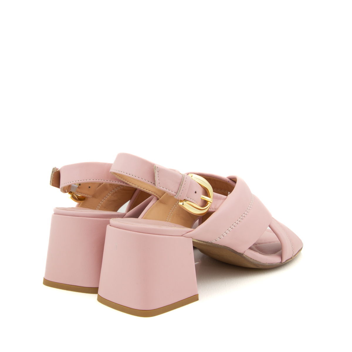 Donna Carolina Heeled Sandal Fhara Nappa Pink