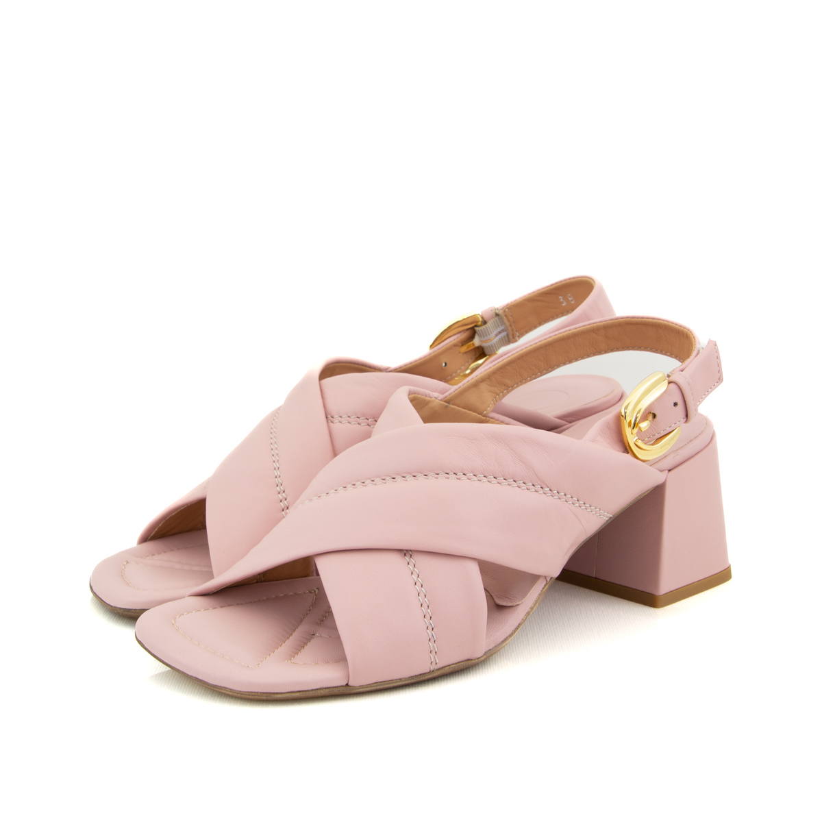 Donna Carolina Heeled Sandal Fhara Nappa Pink