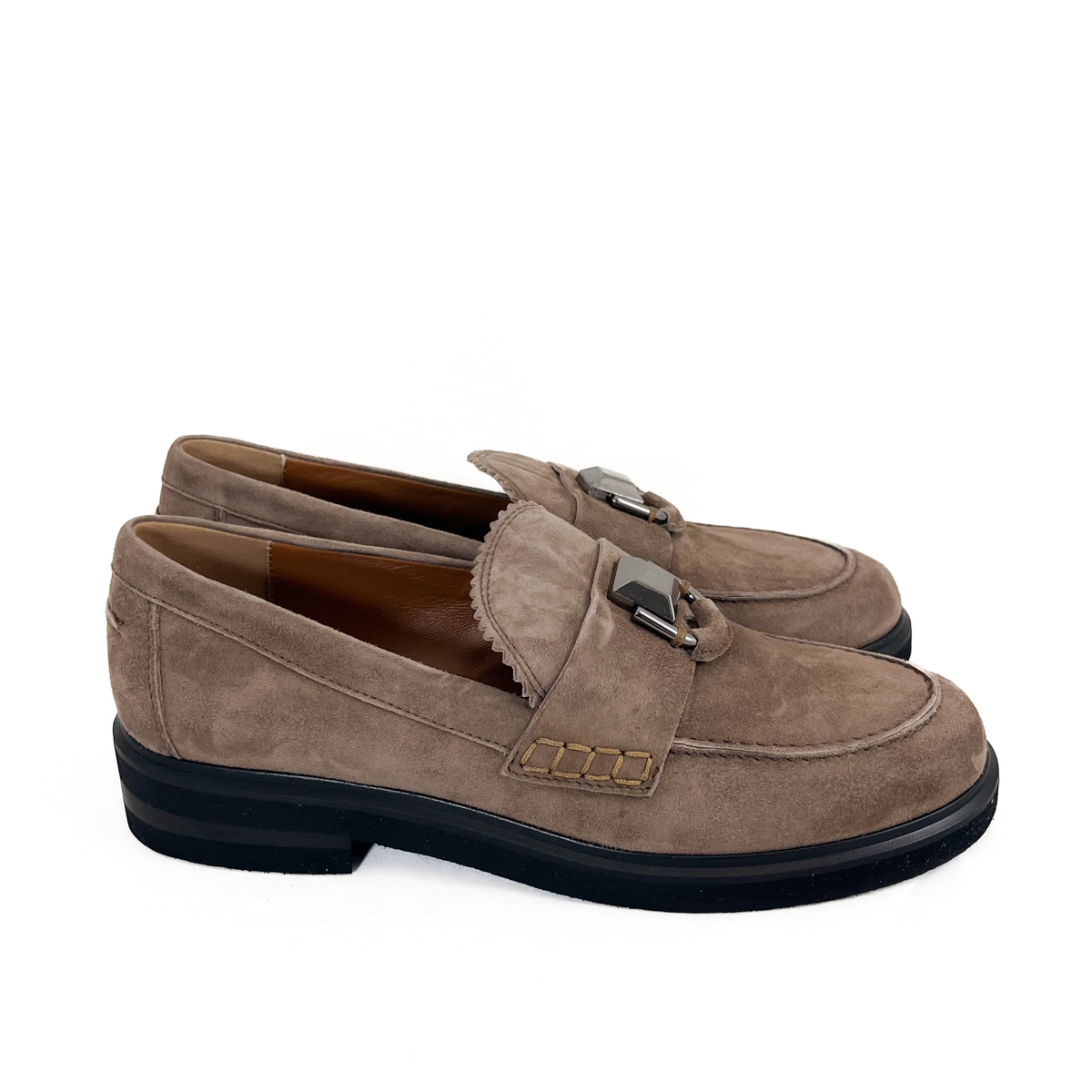 Donna Carolina Loafer Mary Prisma Tan Suede