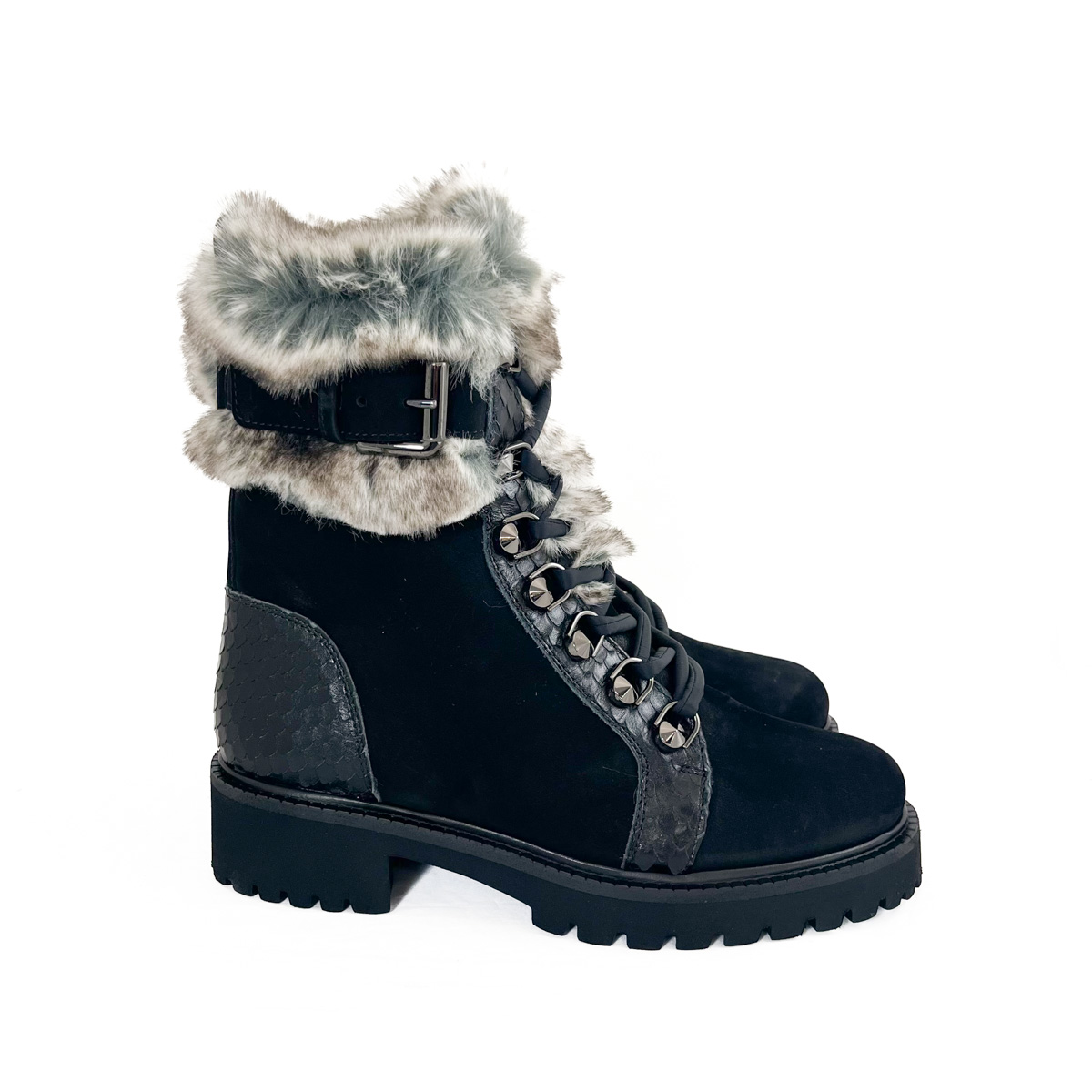 Donna Carolina Boots City Wood Nero