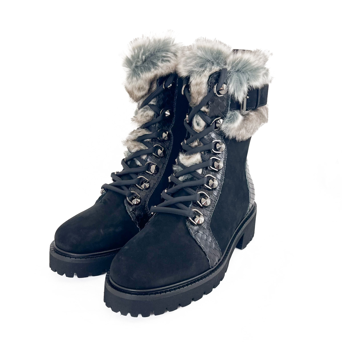 Donna Carolina Boots City Wood Nero