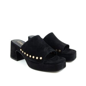 Lodi Grace Mule Black Suede