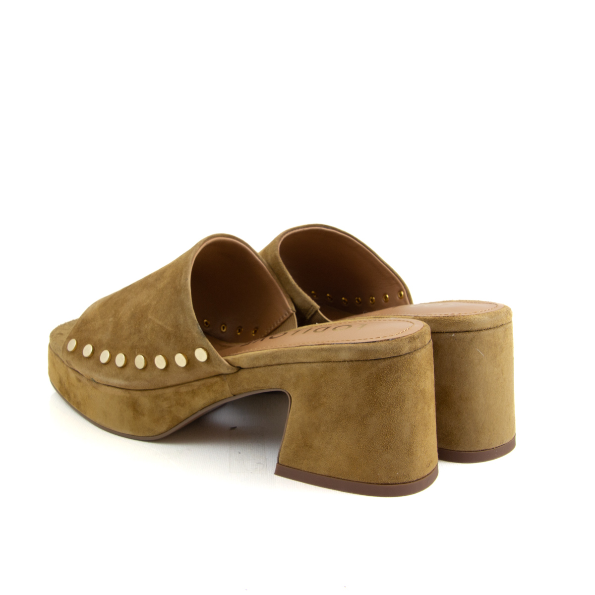 Lodi Grace Mule Camel Suede