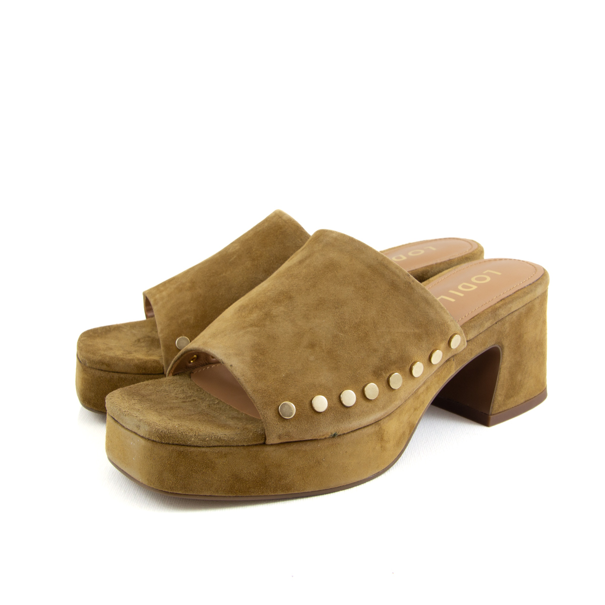 Lodi Grace Mule Camel Suede