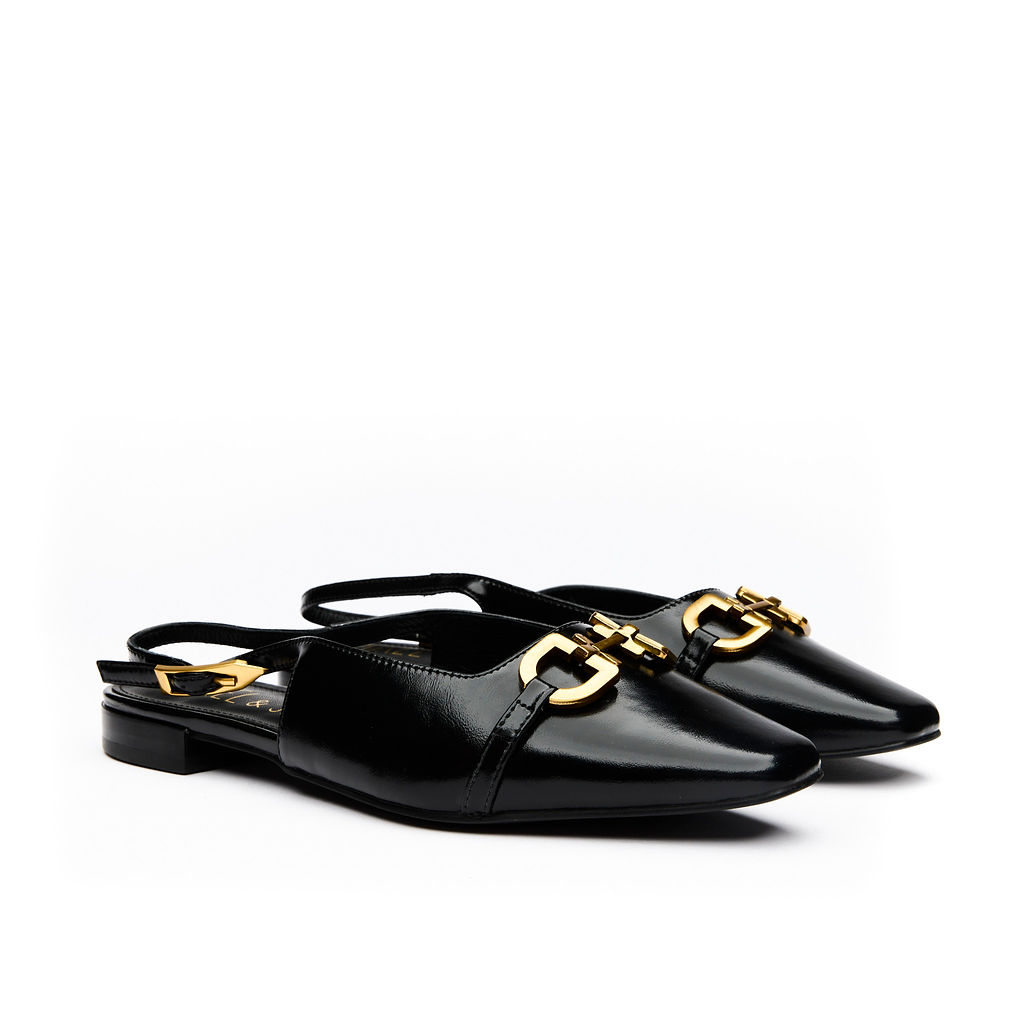 Hael & Jax Luminous Slingback Black