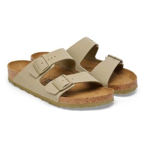 Birkenstock Arizona Sandal Birko-flor Faded Khaki Regular