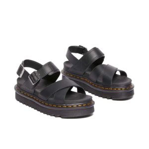 Dr Martens Voss II Cross Sandal Black Athena