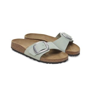 Birkenstock Madrid Big Buckle Nubuck Pure Sage Regular Sandal