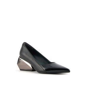 United Nude Ricky Pump Mid Black Heel