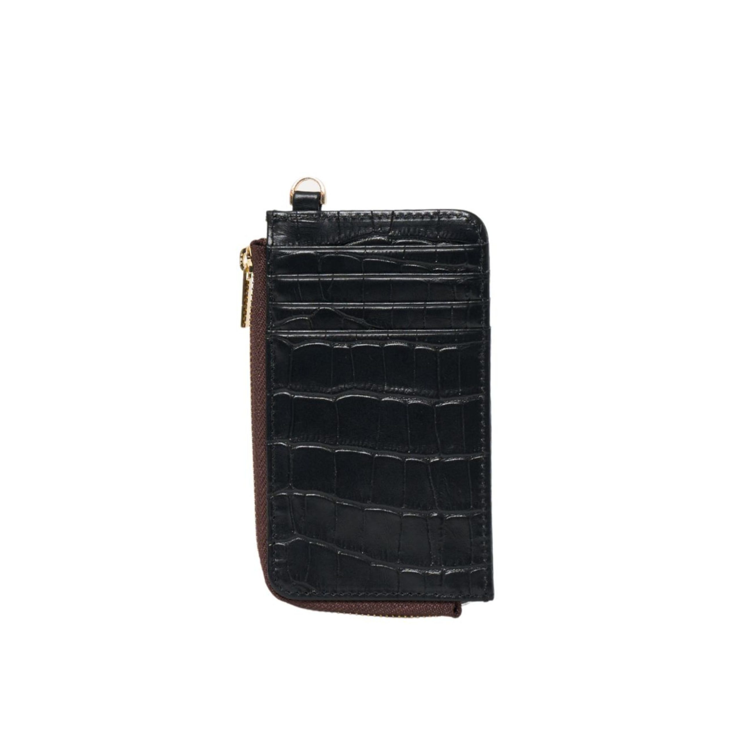 Saben Winona Card Holder Black Croc